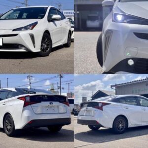2022 Toyota Prius pearl hybrid used car Japan export