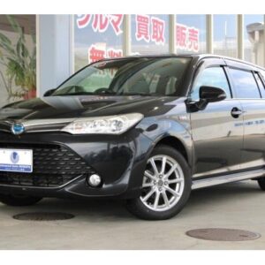 2016 Toyota Corolla Fielder black gasoline used car Japan export