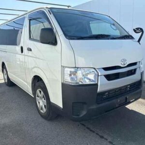 2021 Toyota Hiace Van white gasoline used car Japan export