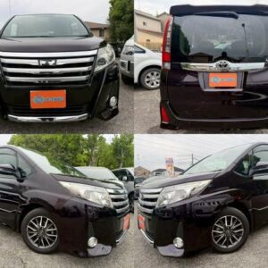 2014 Toyota Noah purple gasoline used car Japan export