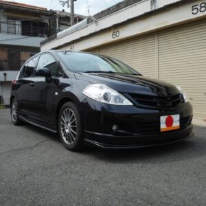 2009 Nissan Tiida black gasoline used car Japan export