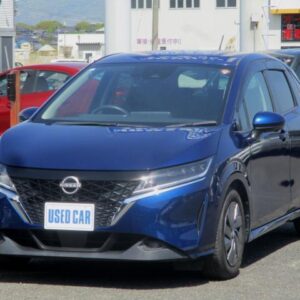 2020 Nissan Note blue gasoline used car Japan export