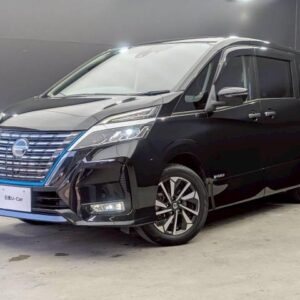 2022 Nissan Serena black gasoline used car Japan export