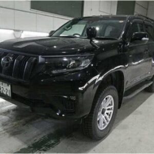 2023 Toyota Land Cruiser Prado black gasoline used car Japan export