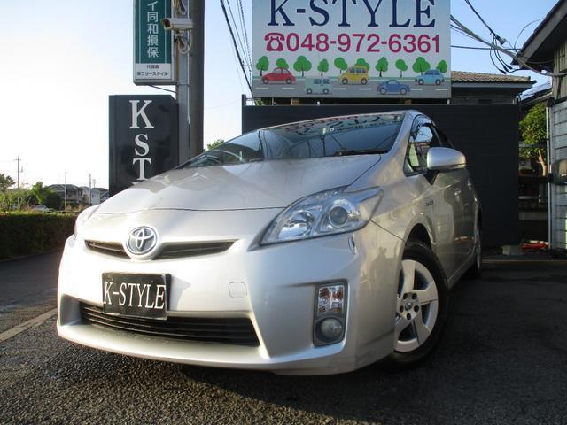 Ref:AUX-23390728 TOYOTA PRIUS 2010 1 2010 Toyota Prius silver hybrid used car Japan export