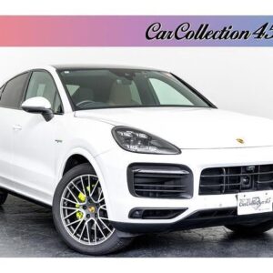 2020 Porsche Cayenne Coupe white hybrid used car Japan export