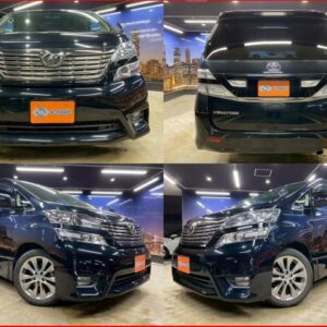 2010 Toyota Vellfire black gasoline used car Japan export