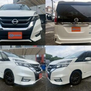 2017 Nissan Serena pearl gasoline used car Japan export