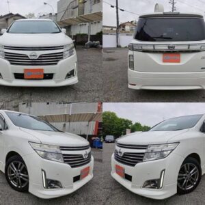 2013 Nissan Elgrand pearl gasoline used car Japan export