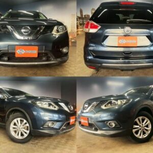2015 Nissan X-Trail blue gasoline used car Japan export