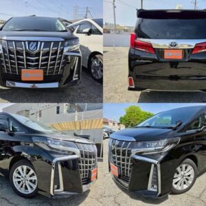 2021 Toyota Alphard black gasoline used car Japan export