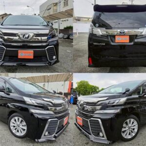 2017 Toyota Vellfire black gasoline used car Japan export