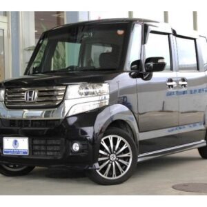 2014 Honda N-Box Custom purple gasoline used car Japan export