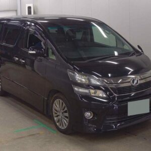 2014 Toyota Vellfire black gasoline used car Japan export