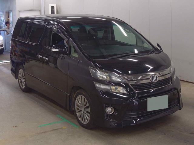 Ref:AUX-23401710 TOYOTA VELLFIRE 2014 1 2014 Toyota Vellfire black gasoline used car Japan export