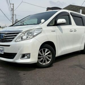 2013 Toyota Alphard Hybrid pearl hybrid used car Japan export