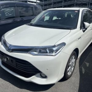 2015 Toyota Corolla Axio pearl gasoline used car Japan export
