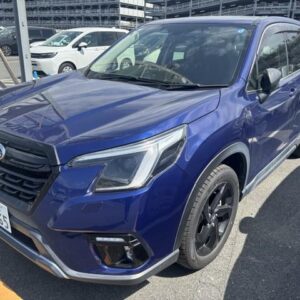 2023 Subaru Forester blue gasoline used car Japan export