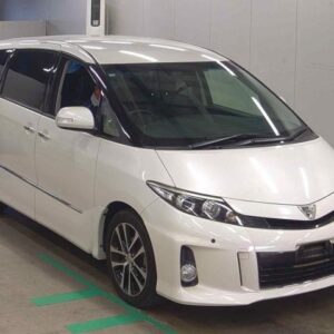 2014 Toyota Estima pearl gasoline used car Japan export