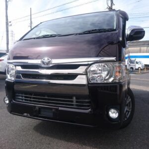 2016 Toyota Regius Ace Van purple diesel used car Japan export