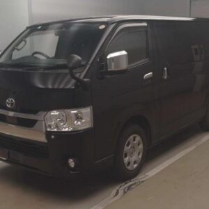 2021 Toyota Hiace Van black diesel used car Japan export