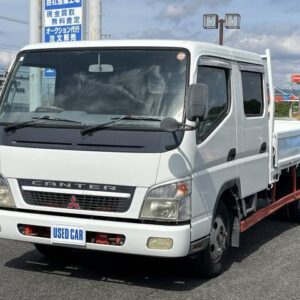 2007 Mitsubishi Fuso Canter white diesel used car Japan export