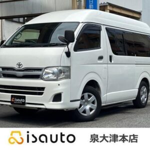 2013 Toyota Hiace Van white gasoline used car Japan export