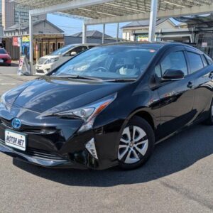 2016 Toyota Prius black hybrid used car Japan export