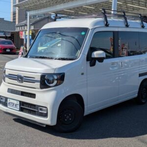 2018 Honda N-Van Plus Style pearl gasoline used car Japan export
