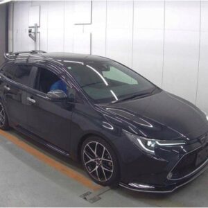 2022 Toyota Corolla Touring black gasoline used car Japan export