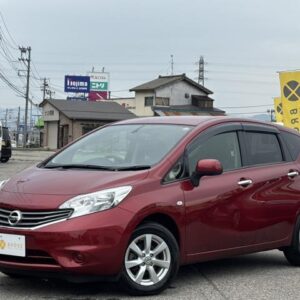 2013 Nissan Note red gasoline used car Japan export
