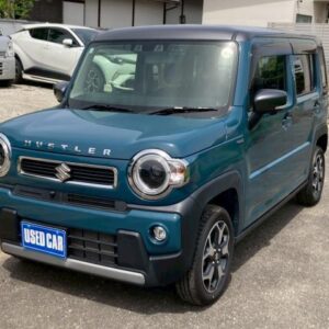 2021 Suzuki Hustler blue hybrid used car Japan export