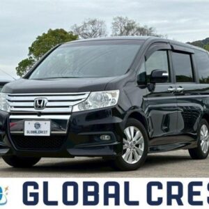2012 Honda Stepwagon Spada black gasoline used car Japan export