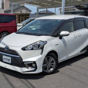 2015 Toyota Sienta pearl hybrid used car Japan export