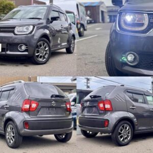 2019 Suzuki Ignis gray hybrid used car Japan export