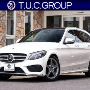 2017 Mercedes Benz C-Class white gasoline used car Japan export