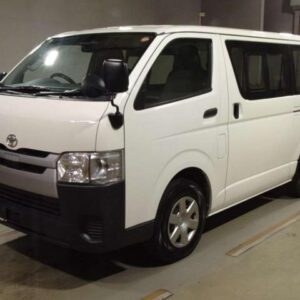 2019 Toyota Hiace Van white diesel used car Japan export