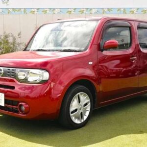 2017 Nissan Cube red gasoline used car Japan export