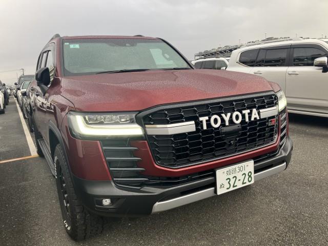 Ref:AUX-23471854 TOYOTA LAND CRUISER 2023 1 2023 Toyota Land Cruiser red gasoline used car Japan export