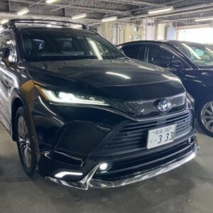 2021 Toyota Harrier Hybrid black gasoline used car Japan export