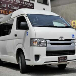 2015 Toyota Hiace Van white gasoline used car Japan export
