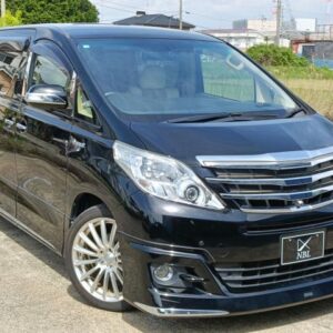 2013 Toyota Alphard Hybrid black hybrid used car Japan export