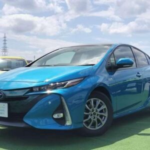 2017 Toyota Prius Phv blue hybrid used car Japan export