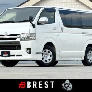 2017 Toyota Hiace Van white diesel used car Japan export