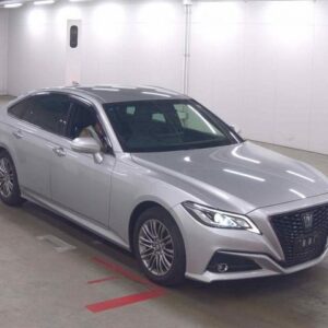 2021 Toyota Crown Hybrid silver gasoline used car Japan export