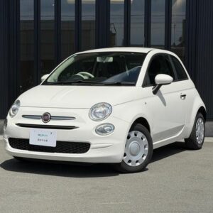 2023 Fiat 500 white gasoline used car Japan export