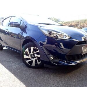 2020 Toyota Aqua blue hybrid used car Japan export