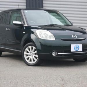 2007 Mazda Verisa green gasoline used car Japan export