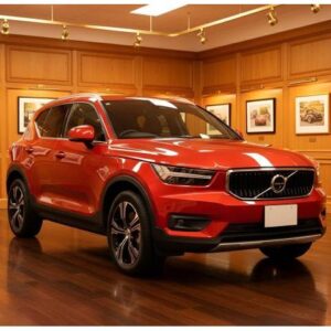 2021 Volvo Xc40 red hybrid used car Japan export