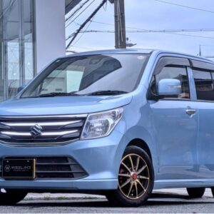 2014 Suzuki Wagon R blue hybrid used car Japan export
